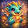 A vibrant cartoon cat avatar with bright colors, friendly expression, and playful design suitable for profile pictures.