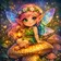 A vibrant and abstract avatar featuring a blend of geometric shapes and vivid colors, suitable for a profile picture.